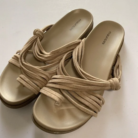 Maurice’s womens size 9 slip on sandals round toe open toes nwot flip flops - Picture 4 of 5